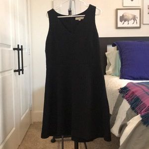 Loft Quilted little black dress